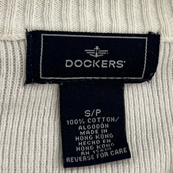 Dockers Half-Zip Sweater - White - Picture 6 of 9